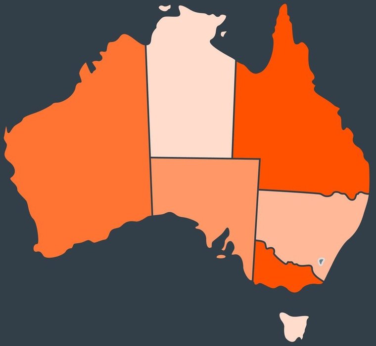 Australian Terminals Map